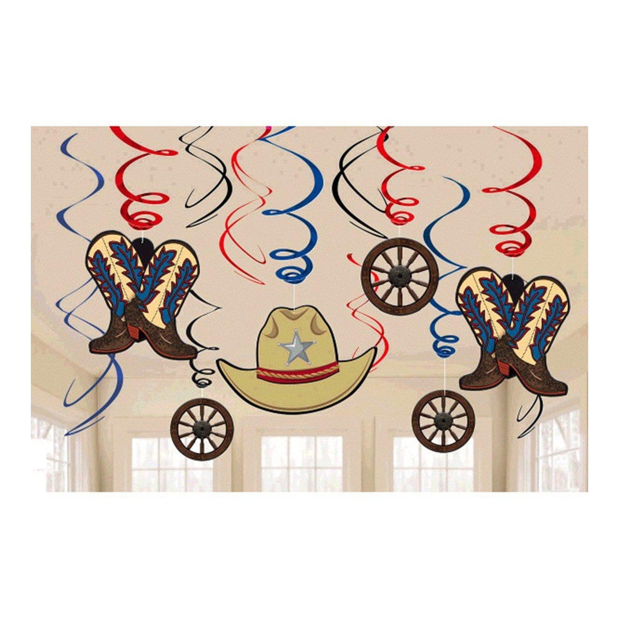 Swirl Decoration Western Pk 12ct